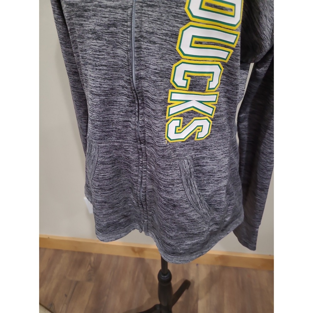 Oregon Ducks U OF O by G-III Carl Banks Apparel Women SZ S full zip hoodie grey - Picture 4 of 12
